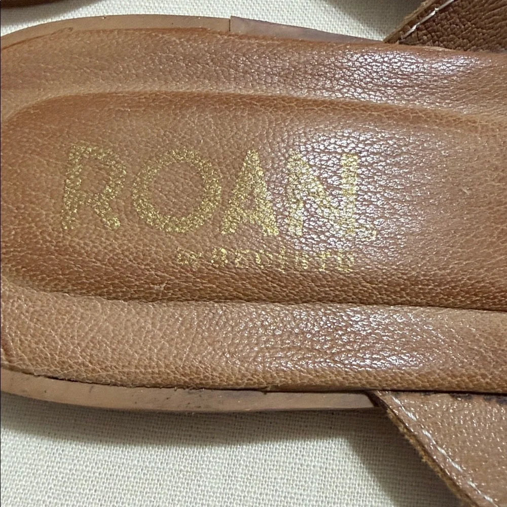 Roan by Bed Stu Tan Leather Women's Slide Sandals, Size 10. - Picture 8 of 10
